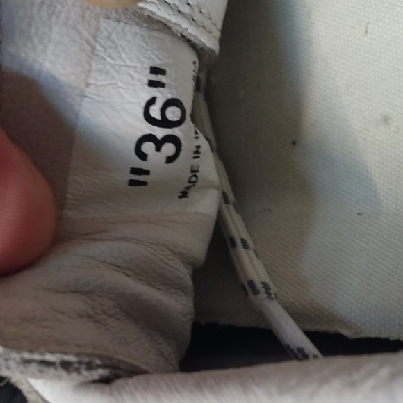 OFF-WHITE VULCANIZED SOUL SNEAKERS WOMEN'S SIZE 5 AND 1/2 EURO SIZE 36 - Picture 8 of 12